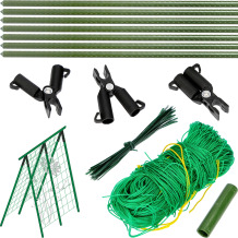 A-Frame augu balsts ar režģa tīklu BIOOGROD 722701 177.0 cm x 17.0 cm x 8.0 cm