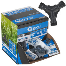 3-veidu šļūteņu savienotājs, GEKO, G72950A, SKY-LINE sērija, izturīgs un viegli uzstādāms