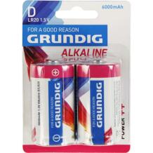 Grundig Батарея LR20 2516738, Щелочная D, 2 шт., Щелочная (одноразовая)