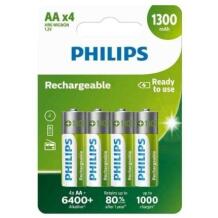 Philips Аккумулятор AA 5962926, 1300 мАч, 1,2 В, NiMH, 4 шт.