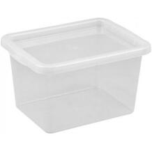 Nhg Kaste Basic 15L 3229512, 380 x 285 x 217 мм, прозрачный, крышка в комплекте, ПП, 15 Л, офисная организация, домашнее хранение