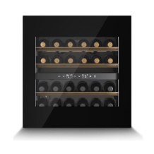 Įmontuojamas vyno šaldytuvas 24 buteliai 5–20 °C 2 zonos kompresorinis aušinimas LED ekranas Sensor Touch WineDeluxe WD 24 Juodas 07713 Caso