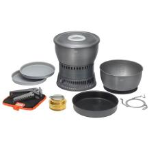 Esbit Kempingo indų rinkinys 4260149870797, 1,8l, 2,35l, 10,8kg, 2 lėkštės, 2 puodai, 1 keptuvė, kompaktiškas dizainas