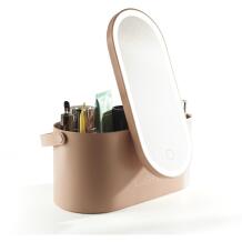 Rio Meikikorraldaja kast peegliga CSBB-EU/1.6, 24.1cm x 11.7cm x 10.4cm, USB laaditav, LED valgustus, kaasaskantav disain