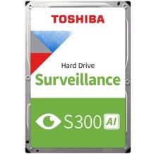 Toshiba Kõvaketas S300 AI Surveillance HDEB028ZSA51F, 8000 GB, 7200 RPM, SATA, 3.5"
