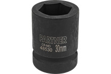 Triecienmuciņa PARTNER PA-48530, 30 mm, 1"DR, 6-stūru, CrMo tērauds