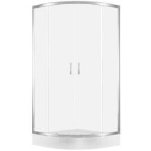 Showerstyle Душевая кабина PRIVIA 7264044, 80 см x 80 см x 201 см, белый цвет/хромированный цвет, 5 мм закаленное стекло, поддон