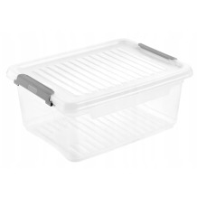 Karp kaanega Leonie Keeeper 0611158003 37.5x28.5x16cm 11.4L läbipaistev