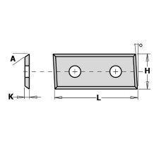 Запасное лезвие 28.3X12X1.5 RH, CMT, 790.283.12, 28.3X12X1.5