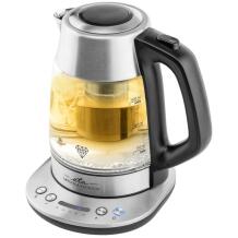 ETA Tējkanna Crystela Premium ETA915390000, 2200 W, 1.5 L, stikls, 360° rotējoša pamatne, nerūsējošais tērauds/stikls