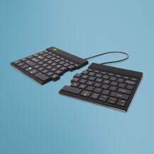 R-Go Tools klaviatuur R-GO SPLIT BREAK, traadita, Bluetooth 5.0, QWERTY, must, aku maht 500 mAh, 140 h aku tööaeg