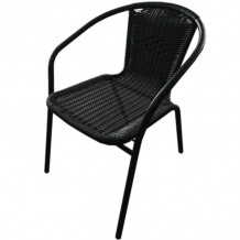 Krēsls pīts metāla 55x56x74 melns