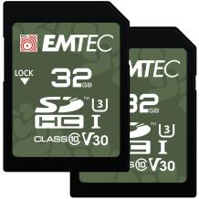 Emtec Mälukaart ECMSD32GHC10ORP, 32GB, UHS-I, U3, V30, lugemiskiirus 100MB/s, kirjutamiskiirus 50MB/s