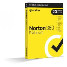 Norton 360 Platinum программное обеспечение 21427517, 100GB, 20 устройств, 1 год, безопасность, VPN, родительский контроль