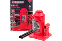 Butelinis domkratas, FORCEKRAFT, FK-T91604, 16t, aukštis 205-390mm, saugos vožtuvas