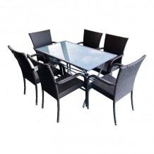 Комплект садовой мебели со столом и 6 стульями 9104422 BESK