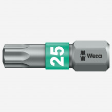 T25 x 25mm Torx uzgalis BiTorsion, WERA, 066126, augstas izturības un drošs lietošanai