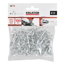 Rivetes 4,8x6,4mm - 100 gab KREATOR KRTH62704