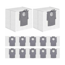 Roborock 8.04.0032 vienkartiniai dulkių maišeliai 12 vnt balti H5 dulkių siurblio priedas