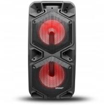 Prime3 Peo kõlar APA20, 8000 W P.M.P.O., 12 V 4 Ah aku, Bluetooth, FM raadio, USB, microSD, AUX, LED valgustus