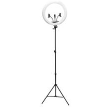 Rio LED rõngasvalgus RL18-EU/1.2, 48W, 12V, 45cm, 2m statiiv, 3 valgusrežiimi, heledus reguleerimine