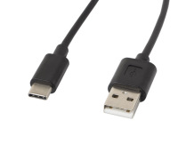 Кабель USB 2.0 USB A → USB C 1.8 м 480 Мбит с CA USBO 10CC 0018 BK Черный Lanberg