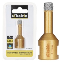 Dimanta urbis 10mm, Keltin, K00502, M14 vītne, mitrai un sausai urbšanai