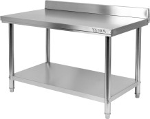 Saliekamais darba galds ar aizsargpaneli, YG-09035, YATO, 1600x700x950 mm, nerūsējošais tērauds, maksimālā slodze 150 kg, viegli tīrāms.
