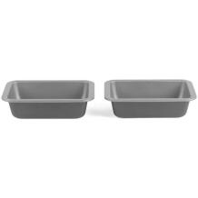 Salter Форма для выпечки BW14466, 2 шт., 16.5x11.5x4.5см, углеродная сталь, 220°C, серый, можно мыть в посудомоечной машине