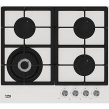Beko Viryklė HILW64225SW, dujos, 4 degikliai, balta, valdymas rankenėlėmis, dujų saugumas
