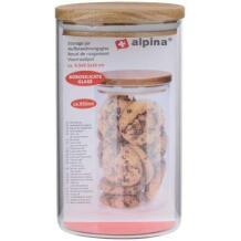 Alpina Контейнер для хранения 2240381, 950ml, прозрачный, стекло, 160mm, 95mm, 1