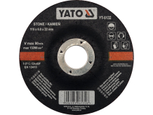 Akmens griešanas disks 115x6.0x22 mm 80 m/s 13200 rpm YT-6132 Yato