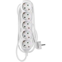 Emos Ilgintuvas P0523R, 3m, 5×2P+PE VOKIŠKAS, PVC, 3680W, vaikų apsauga