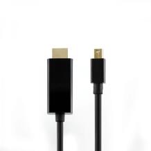 Sbox HDMI Mini Dp M/M 2m HDMI-MINI-DP-2/R, 2m, HDMI tüüp A, Mini DisplayPort, 5 Gbit/s, kuldne kontakt