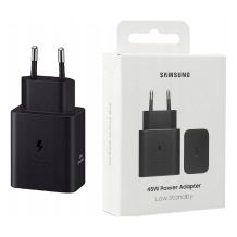 Универсальное быстрое сетевое зарядное устройство 45W USB-C PD 3.0 PPS 2.0 5–20V 3A 100–240V чёрный SM-EPT4511NBEGEU Samsung