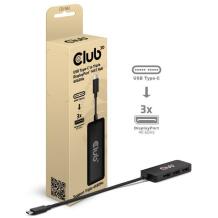 Club3D USB хаб CSV-1553 3 DisplayPort 4K60Hz, черный