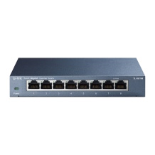 Tinklo komutatorius 8 × Gigabit RJ45 nevaldomas TL-SG108 8 × 10/100/1000 Mbps Auto MDI MDIX Juodas TP-Link