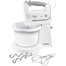 Bosch Käsi mikser koos alusega MFQ 36460, 450 W, 5 kiirus, 1.3 m kaabel, valge, turbo funktsioon, 0.5 kg maht