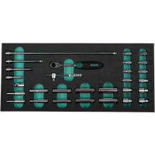 Galvų komplektas, 1/4";, 29 vnt, K26053 KAMASA ĮRANKIAI