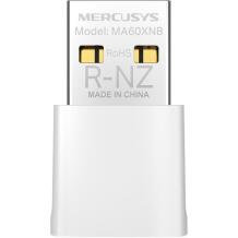 Mercusys AX900 Nano Wi-Fi 6 Bluetooth USB adapteris MA60XNB, 287 Mbps, 600 Mbps, USB 2.0, 2.4 GHz, 5 GHz