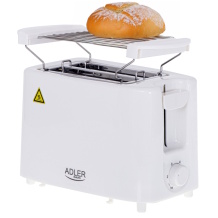 Elektrinis skrudintuvas 2 riekėms AD 3223 750 W 2 angos Balta Adler