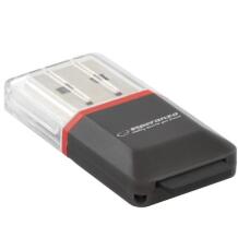 Esperanza atmiņas karšu lasītājs EA134K, USB 2.0, 1 slots, microSD/microSDHC, 480 MB/s
