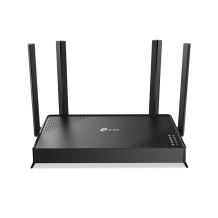 TP-Link Archer BE220 belaidis maršrutizatorius Wi-Fi 7 Dual-Band iki 3600 Mbps EasyMesh HomeShield 4× antenos 1× WAN 4× LAN Gigabit Juoda