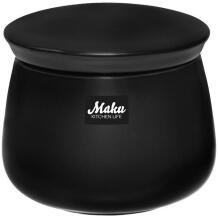 Maku сахарница Simple 3020160, 200ml, черный, фарфор, 1 шт.
