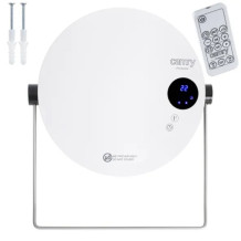 Efektīvs vannas istabas sienas sildītājs ar dvieļu turētāju LCD līdz 20 m² 2000 W 54×12×18 cm Balts CR7747 Camry