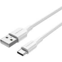 Vention USB 2.0 A Male к C Male 3A кабель 1M белый CTHWF, 1м, 3A, 0.48Gbit/s, PVC, Ni покрытие