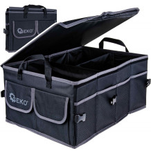 Auto bagāžnieka organizators ar vāku, GEKO, G02399, melns, 55x40x26 cm, izturīgs poliesters