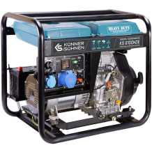 Diiselgeneraator 5000W, 230V, EURO V, KS 6100HDE KONNER & SOHNEN