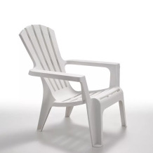 Dārza krēsls Maryland balts BICA 16190