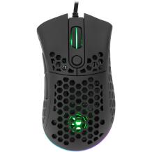 White Shark Premium Line Pelė SHURIKEN, 19000 DPI, 6D mygtukai, 1000 Hz, RGB apšvietimas, USB 2.0, 1,8 m laidas